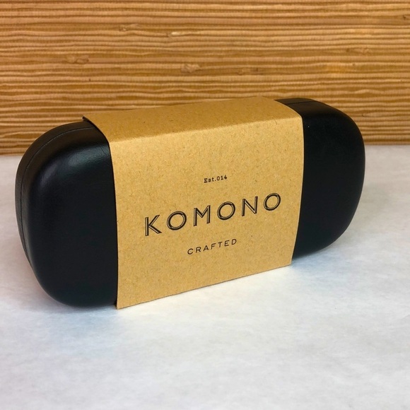 New KOMONO black Sunglasses Clement Glossy Round